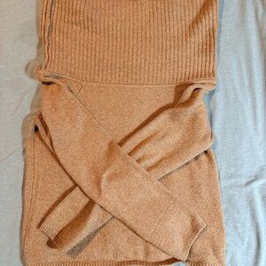 Old Navy Off the Shoulder Tan Sweater, Medium
